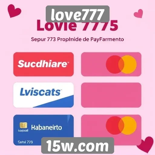 Métodos de pagamento aceitos no love777